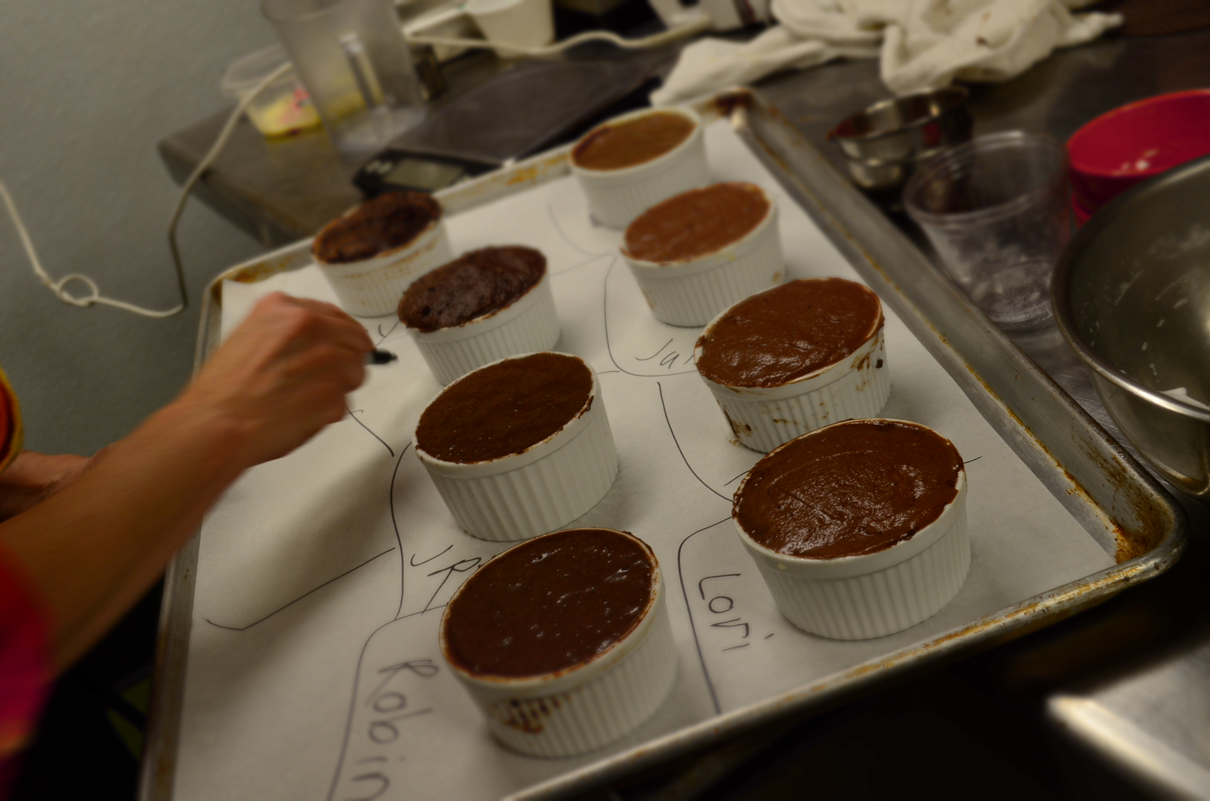 April Chocolate Baking Lab 101: Chocolate Souffle & Flourless Chocolate Cake