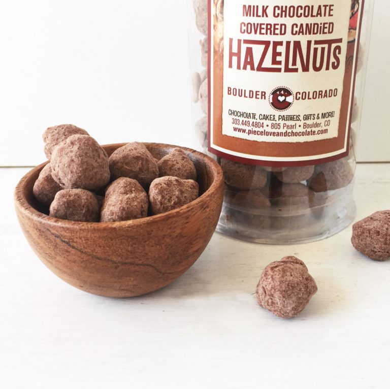 Chocolate Covered Candied Hazelnuts Chocolate Gifts by Piece, Love